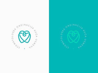 Dental Care Logo brand branding dental dentalcare freelance freelance designer graphicdesign heart house identity job line logo smile symbol tooth type