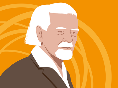 Zoltán Kodály illustration illustrator kodaly portrait vector