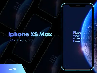Free iPhone XS Max Mock up apple design free iphone max mockup psd ui ux xs