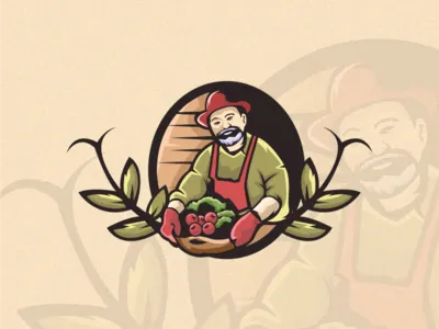 Farm agriculture farmer good design logo logoawesome
