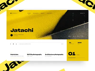 Typography UI — Projecr 53 clean design designer interface landing page layout minimal minimalistic page typography ui uidesign uiwebdesign userinterface ux web web design webdesign webpage website