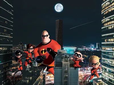 Incredibles | Disney compositions (1/3) art compositing composition design edit editing incredibles manipulation photomanipulation photoshop psd surreal visual visual art