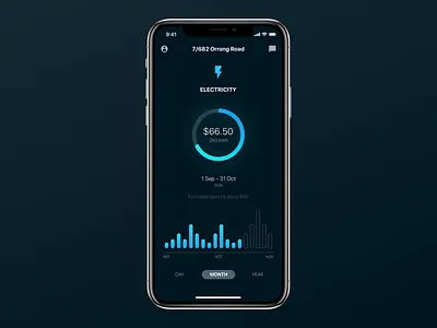 Energy App Concept app electricity energy ios iphone ui utility ux