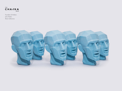 Houdon's Head blue head man product soap