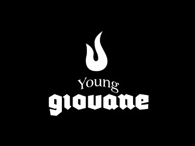 Per siempre Young Giovane black brand glyph icon ilustration lettering logo mark sign sign design type typedesign typography