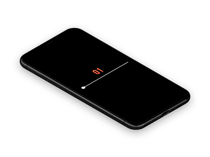 Animated Fluid Slider for GitHub app design application design black white business clean dailyui debut design dribbbling gif github iphone iphone xs max opengeekslab slider ui ux