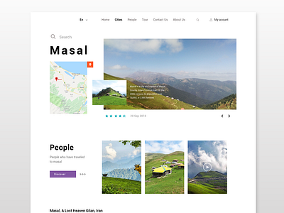 Tourism adobe xd design illustrator material design ui uidesign ux web web design