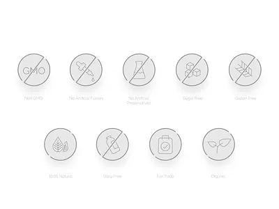 gray icons daily gmo graphic design gray icons no product
