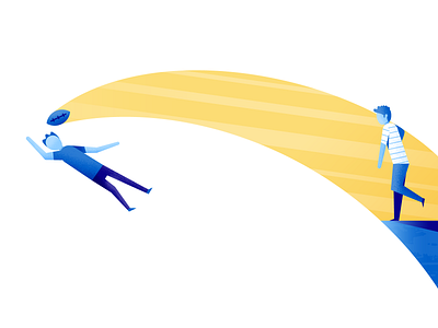 Catch catch football illustration illustrator vector