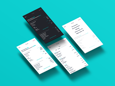 Pure app bank banking concept design flat money ui