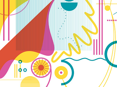 Cycle color cycle design illustration poster print