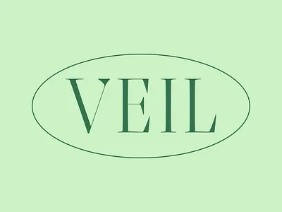 Veil branding bright cannabis custom type design lettering logo simple