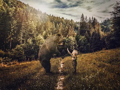 The Meeting compositing photoshop storytelling