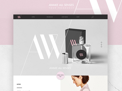 Awake Perfume art beauty design graphic design logo ui ux