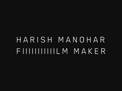 Logotype for a Film Maker branding clean design film film making identity inspiration logo logo design logotype minimal photography typography