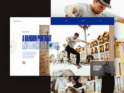 Nonsense 02 concept condensed dark fullscreen grid magazine minimal skateboard sport typogaphy ui webdesign