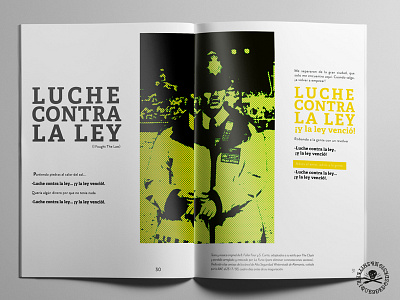 I Fought The Law design editorial design fanzine printed material punk punkrock theclash typography