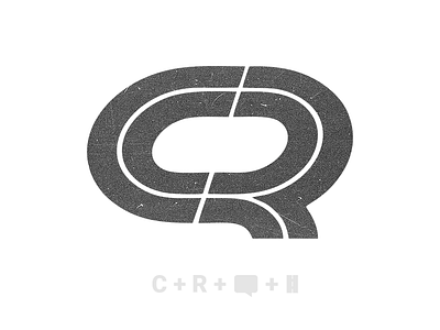 C + R concept logo CargoRun app branding cargo design logistics logo minimal run vector