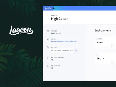 Lagoon branding dashboard git hosting io lettering logo ui ux web design workmark