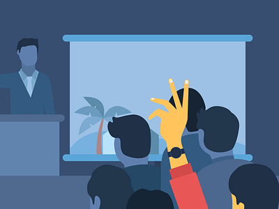 Illustration - Auction art auction bidding blue charachter dribbble flatdesign hand handsup hello hellodribbble home macbook minimal people property raise screen vector watch