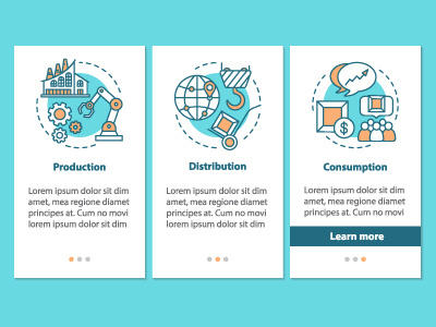 Industrial onboarding ui app screen app concept consumption distirbution icon industrial industy mobile onboarding onboarding ui page production screen