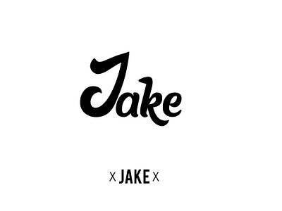 Jake Logo Concept ai branding calligraph design illustration lettermark logo professional typography vector