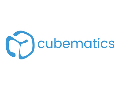 Cubematics Logo Concept app branding colombo cube design icon illustration logo typography vector web