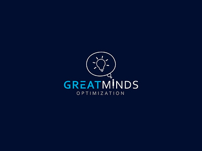 Great Minds Optimization Logo brandidentity branding design graphic design icon idea illustration logo mind vector