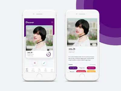 Dating App app design dating app ui ui design user experience user interface ux ux design