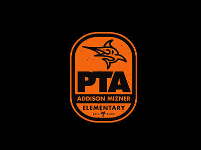 AMES PTA v1 badge illustration logo marlin pta vector