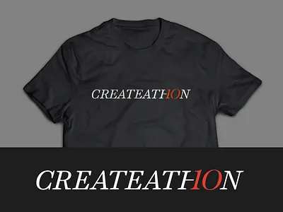 rp Createathon shirt illustration logo typography vector wordmark