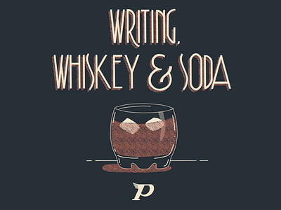 Writing, Whiskey & Soda Lettering art deco lettering illustration lettering typography whiskey