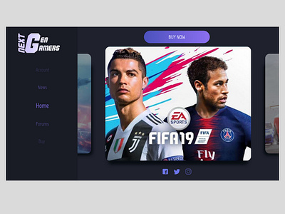 Next Gen Gamers design ui ux web website