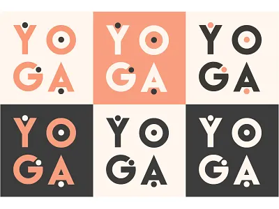 Y O G A art branding design graphic design icon illustration logo shapes typography ui vector yoga