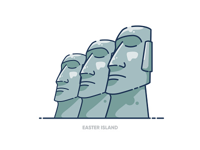 Easter Island design graphic design icon icon design icondesign illustration illustrator logo ui vector