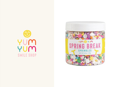 Spring Break Sprinkles branding iconography identity illustration label label design logo packaging packaging design typography