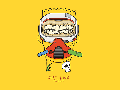 Just Like Bart bart bart simpson illustration the simpsons vector