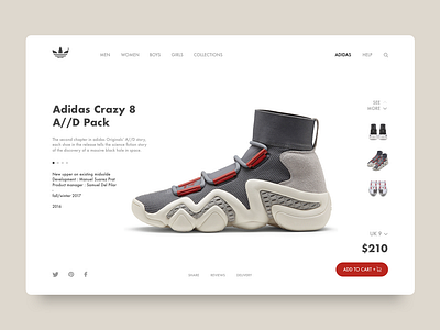 Adidas style market site branding compositing concept design inspiration inteface interaction interaction design landing typography ui ux web