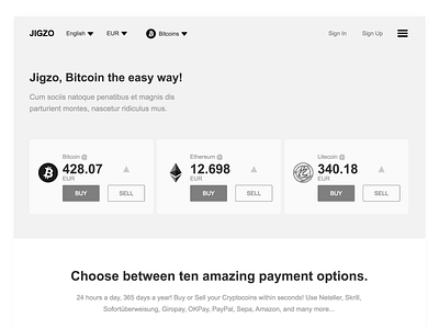 Bitcoin - Buy & Sell adobe xd bitcoin concept design illustration interaction design landing page design user center design user experience design ux