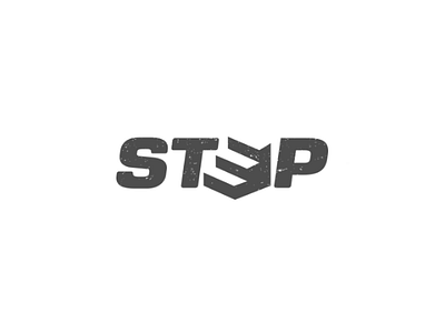 Step logo concept apparel dual meaning logo minimalist negative simple space stairs