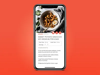 Daily UI 040 app cooking recipe ui ux