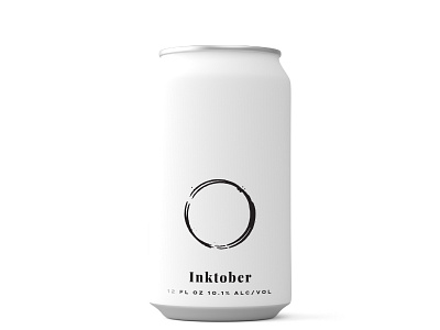 Inktober Day 1 beer beverage brand craft beer design illustration inktober 2018 minimal branding packaging packaging design