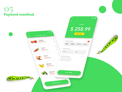 Papas Garden_ Payment garden payment sketch ui ui elements ui kit uiux