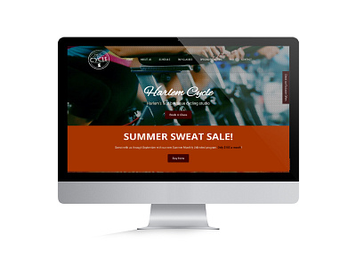 Harlem Cycle Website landing page ui web desgin