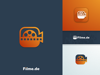 Movie portal logo app artism design artwork brand identity creative film graphic design icon illustrator logo movie