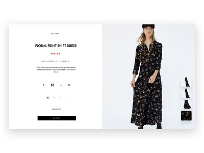 DailyUI Day#034 -Custom Product- adobexd animation dailyui design fashion grid interactive model product ui user experience ux web design