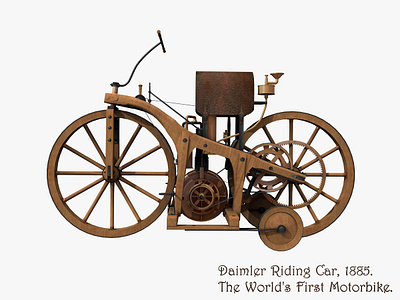 3d Daimler “Riding Car" 3d 3d art 3dsmax bike car classic daimler first german gottlieb machine mercedesbenz motor motorbike motorcycle old oldtimer riding car vehicle vintage