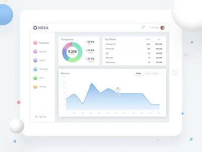 Hexa Pay Dashboard Analytics analytics analytics chart business agency business and finance client cool dashboard data design enterprise invoice minimal payment software tool ui ux