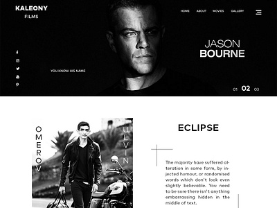 UI/UX Movie Website Home Page Design home page movie webdesign ui ui ux web user experience user interface ux visual design webdesign