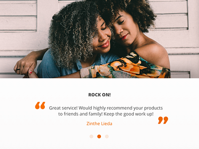 Testimonial 039 challenge dailychallenge dailyui design testimonial ui ux